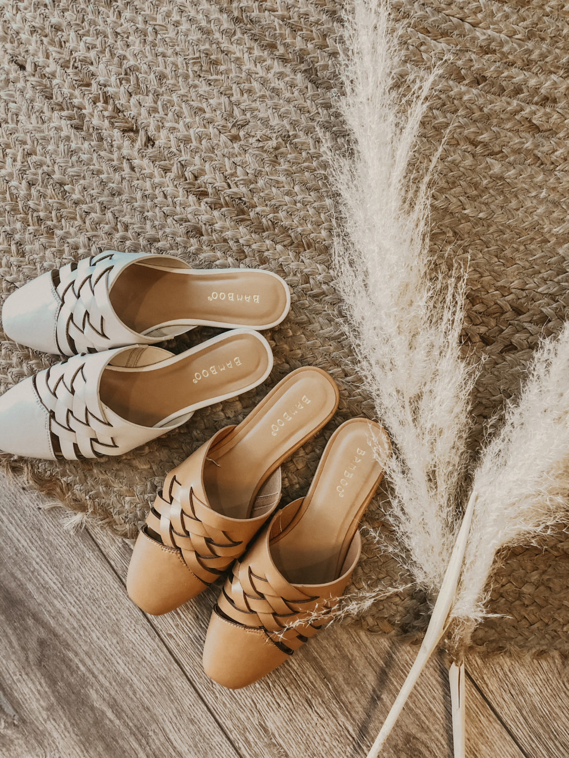 tan mule slides